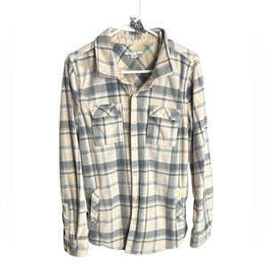 O'Neill Peach and Gray Plaid Jacket